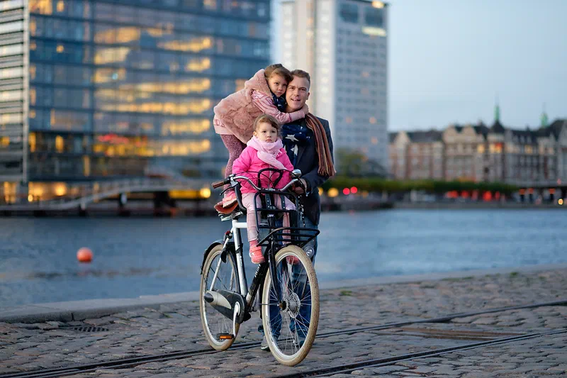 My friend Janus + family + bike, with the XF 56mm f1.2.