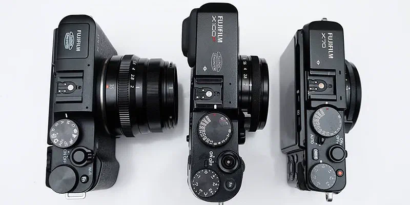 Battle of the most compact Fujifilm X cameras: Fujifilm X70, Fujifilm X100-series, Fujifilm X-M1