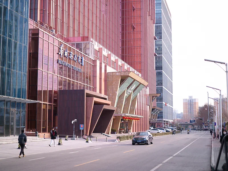 This interesting copper colored building is the Reignwood Theatre in Beijing. One of my favorite photos from the trip and a good example of how well the Mamiya ZD sensor perform with pink colors and also how good it is at handling strong highlights.